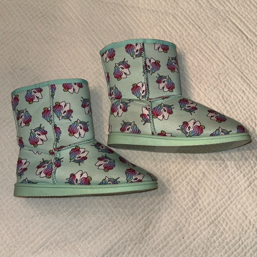 Fabkids Unicorn Slipper Boots Girls 5